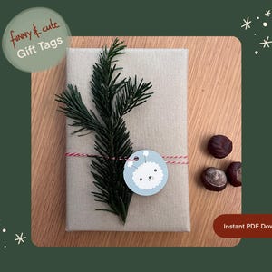 VIVI, Minimalistische Geschenkanhänger zum Selbermachen, Geschenkanhänger zum Selbermachen, niedlicher digitaler Download zum Verpacken und Dekorieren von Geschenkanhängern
