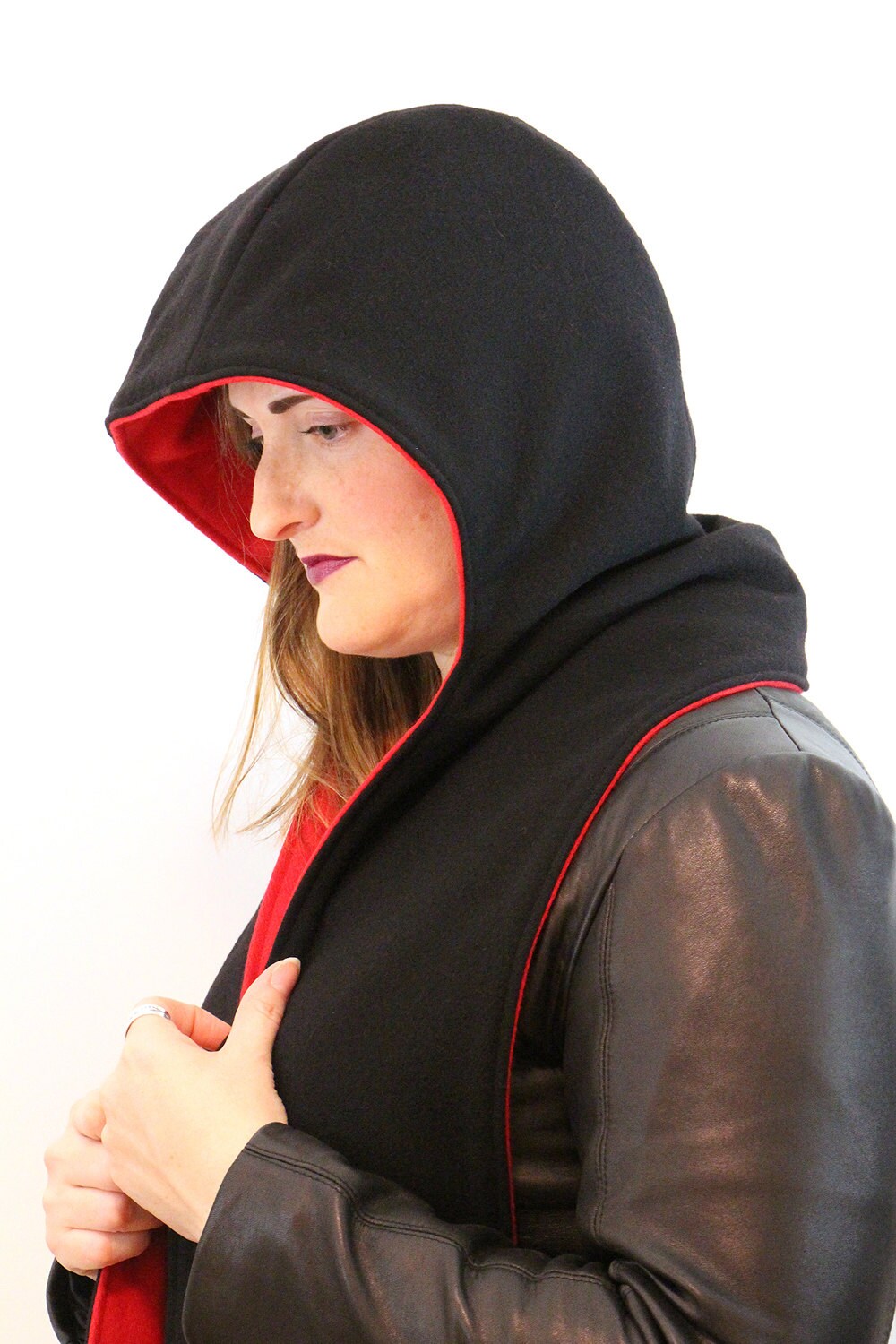 Red + Black Scarf