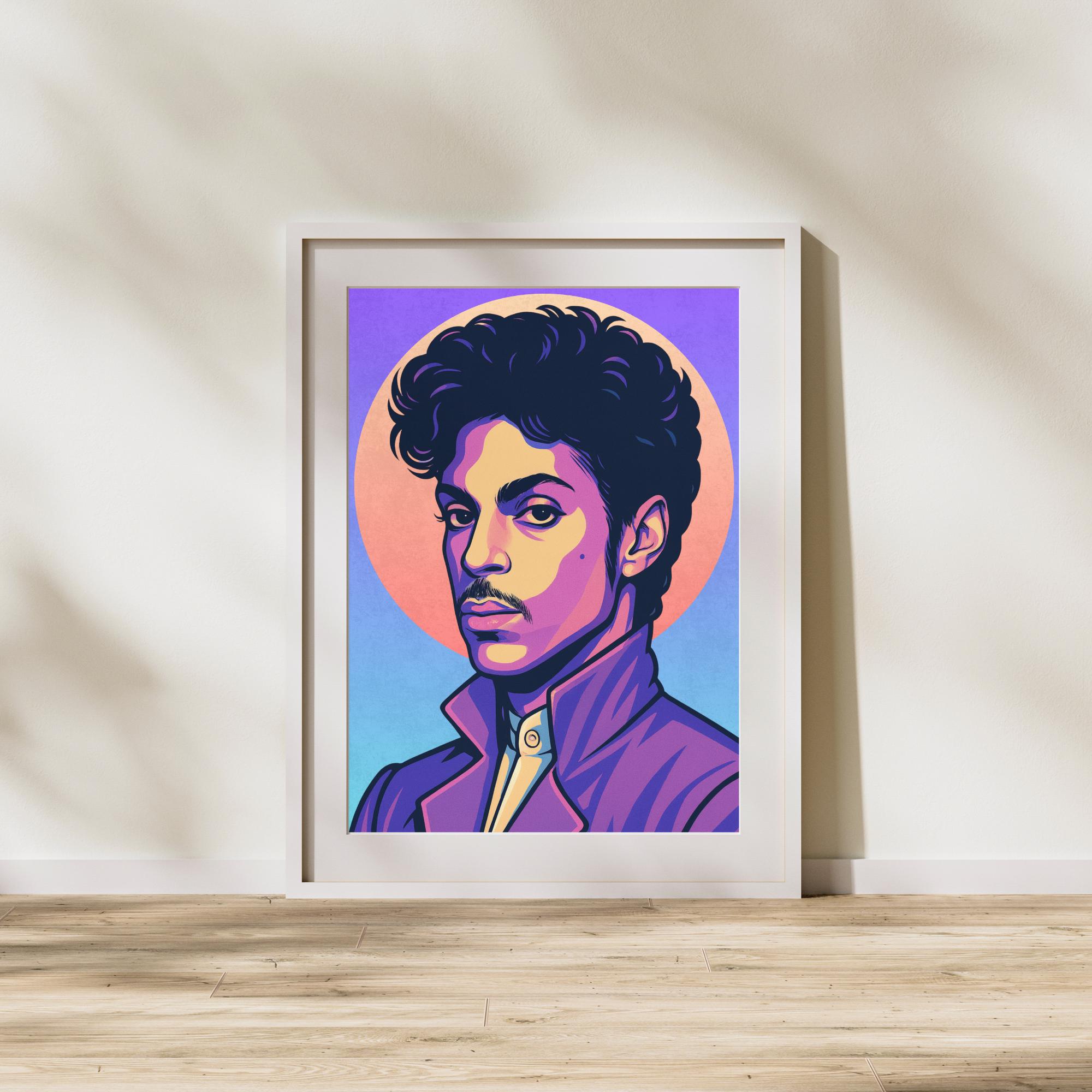 Prince Pop Art Print: Retro Music Icon, 80s Legend (digital