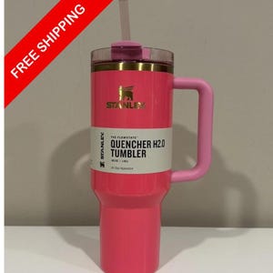 Stanley PINK PARADE Quencher H2.0 Flowstate Tumbler 40oz NEW imagem 2