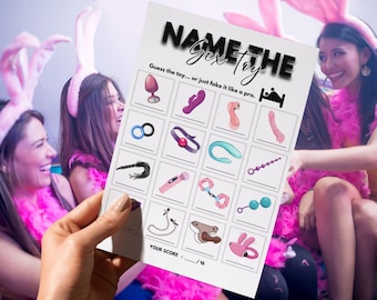 Name the Sex Toy  Funny Bachelorette Game, Naughty Bridal Shower Fun, Adult  Party Quiz, Girls Night or Engagement Party Activity - Etsy