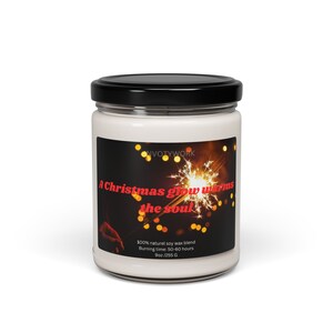 Christmas Glow Candle | Handcrafted Holiday Décor | Warm & Cozy Christmas Candle Gift | Festive Winter Scent | Soul-Warming Home Décor&quot;