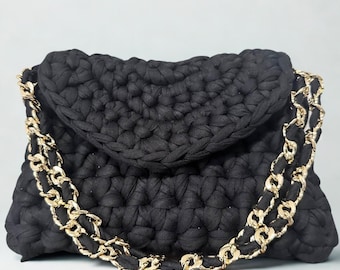 Crochet Crossbody Purse, Shoulder Purse, Handmade Bag, Clutch