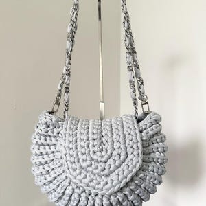 Bolso bandolera de crochet, bolso de crochet, bolso de hombro; el bolso de concha