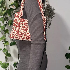 Conjunto de mini bolsos de crochet, cartera de hombro, bolso hecho a mano