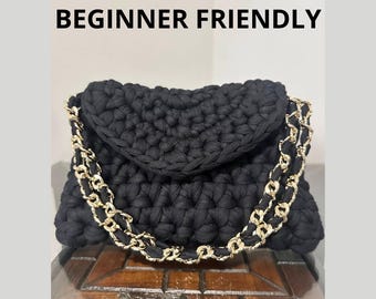 Patroon gehaakte portemonnee pdf | T-shirtgaren taspatroon | Handleiding voor beginners