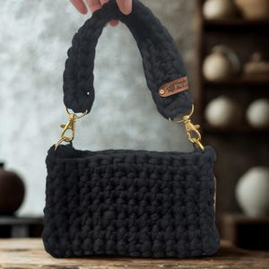 Bolso de hombro de crochet, bolso de hombro pequeño