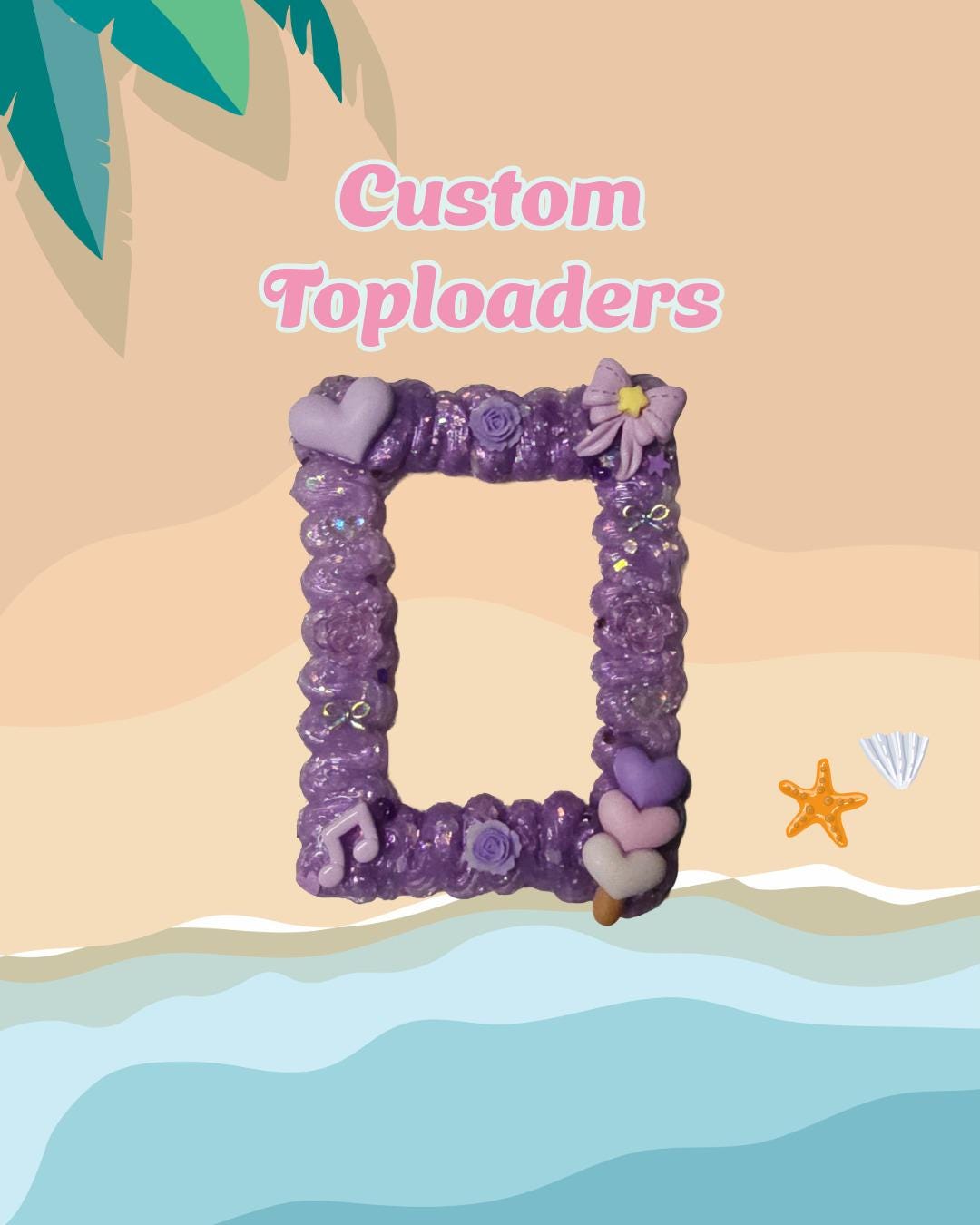 Custom Decoden Toploader: Animals, Flowers, Bows