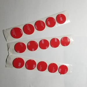 3M VHB 5952 Double-Sided Adhesive Circles, 0.750&quot; Diameter, QTY of 5