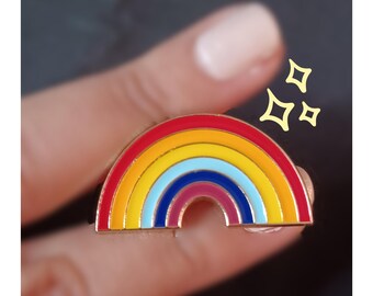 Rainbow Enamel Pin | LGBTQ Pride, Gay, Lesbian, Ally, Queer, Bisexual, Transgender