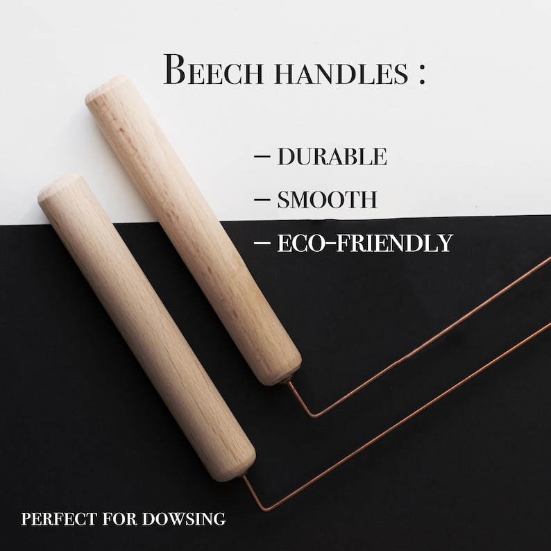 2pc Handmade Copper Dowsing Rods With Shungite Tip | Divination Tools ...