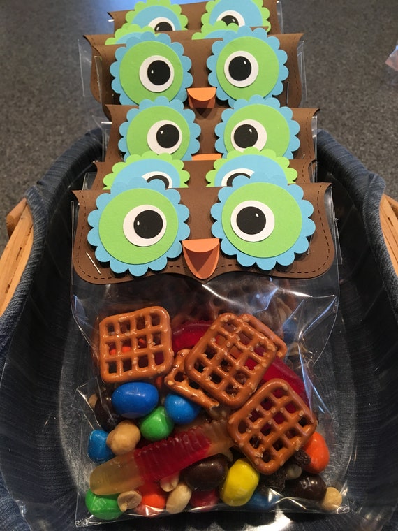 Owl Party Favors Owl Baby ShowerOwl FavorLime Green and