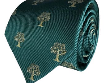 Tree Tie, Gold Tree Tie, Green and Gold Tree Tie
