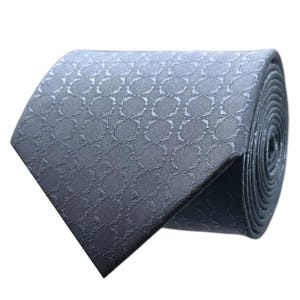 Steel Blue Textured Necktie