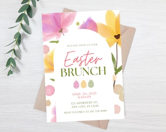 Easter brunch invite - Easter brunch evite - Easter day dinner invitation - Easter day party - Easter morning breakfast - Easter lunch