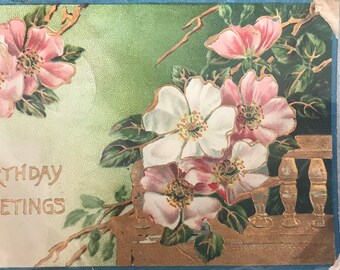 Antique Post Card Birthday Greetings
