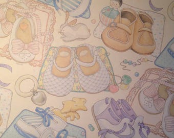 Baby Shoe Baby Shower Gift Wrap