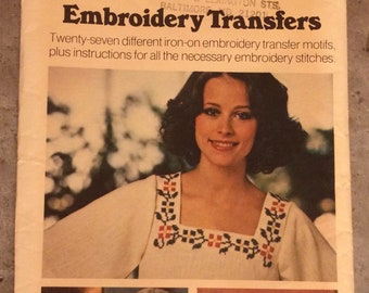 Butterick 4004 Embroidery Transfer Patterns
