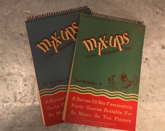 Mix-Ups Antique Party Game Books by Edward Smith