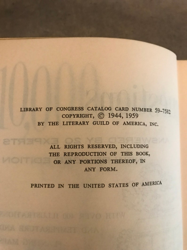 1959 10,000 Garden Questions Gardening Book image 3