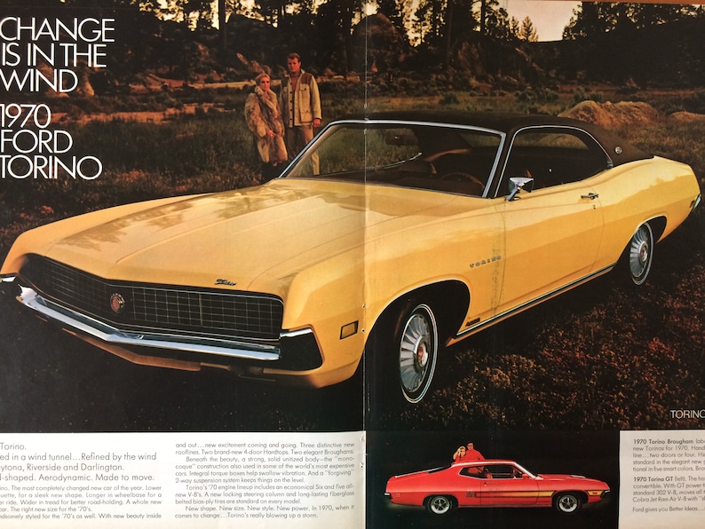 New Ford Torino >> 1969 Ford Torino Advertisement Etsy New Ford Torino >> 1969 Ford Torino Advertisement Etsy