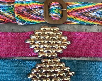 Three Adjustable Straw Belts