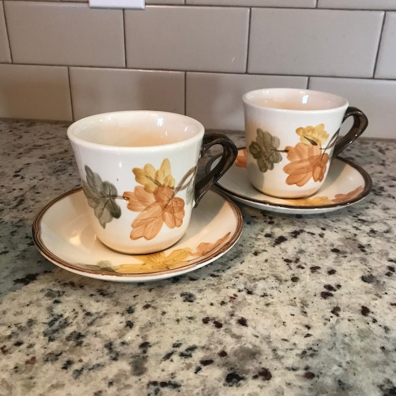 October Cups and Saucers by Franciscan image 1