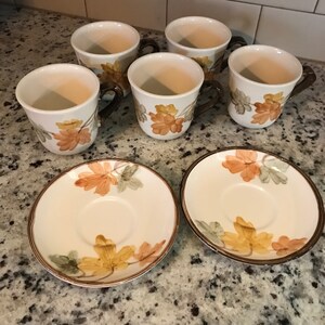 October Cups and Saucers by Franciscan image 3