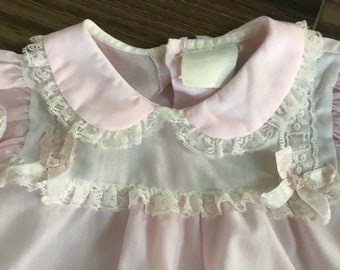 Pink and White Lacy Baby Bubble