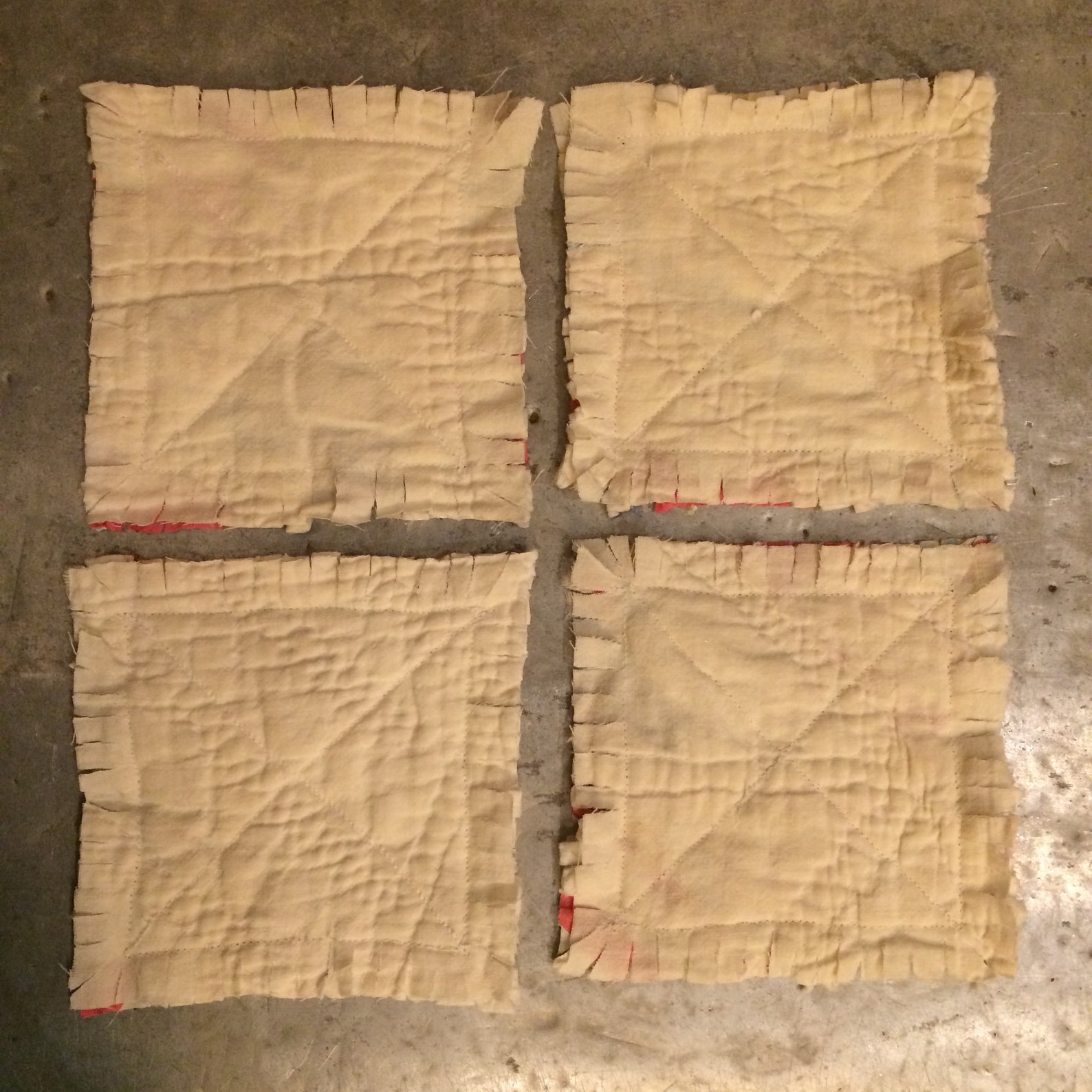 Set of 4 Handmade Quilt Block Coasters Etsy