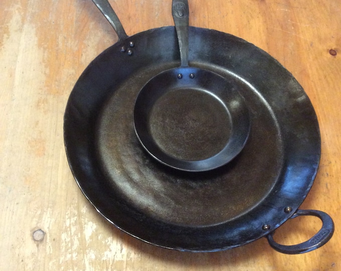 Extra large 15 inch carbon steel skillet