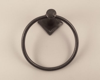 Diamond based towel ring