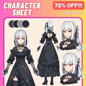 Character Reference, Character Sheet, Character Sheet Anime, Character Design, Reference Sheet, Custom Vtuber, Furry Reference, VtuberDesign