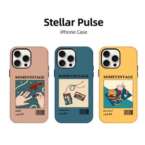 Retro Cartoon iPhone Case,Classic Poster Phone case,Trendy Anime Phone Case,Cool Girl iPhone Case,iPhone16 15 14 13 12 11 PRO Max