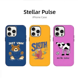 Etui na iPhone'a z kreskówkowym zwierzęciem, słodkie etui na telefon z misiem/małpą/krową, modne etui na telefon, kolorowe etui na telefon, iPhone 16 15 14 13 12 11 PRO Max