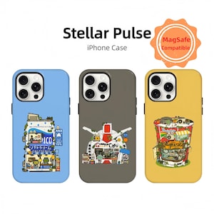 Cartoon Illustration Phone Case,Creative Art Design Featuring Cute Houses,Vibrant Colors, Unique and Artistici,Phone16 15 14 13 12 11PRO MAX