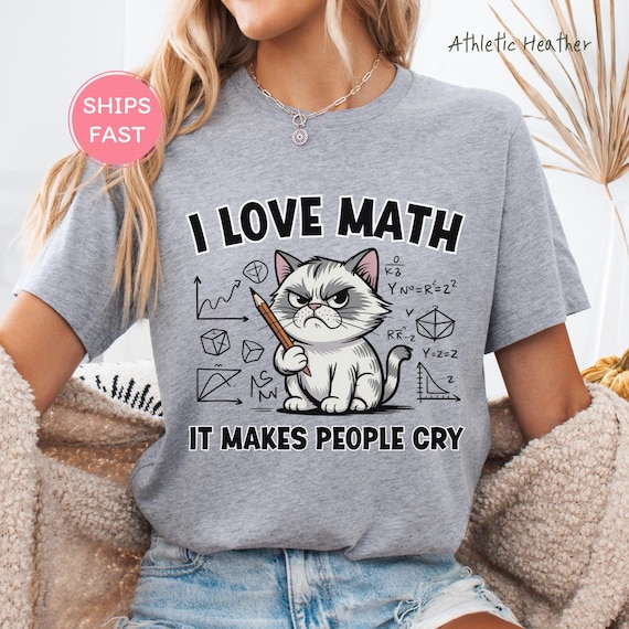 Grumpy Math Teacher Cat Grumpy Math