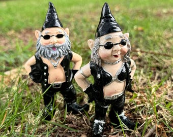 Gnomo da giardino, statuetta da esterno, ornamento nano gangster, gnomo gangster da giardino, decorazione gnomo da giardino per la casa, divertente ornamento da giardino, regalo per lui