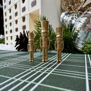 Miniature Toy Soldiers Set of 3 | Nutcracker Christmas Decor | 1:12 Scale