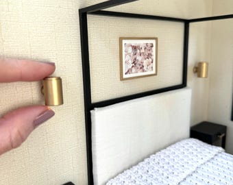 Dollhouse Miniature Sconce STL File: 1/12 Scale 3D Print Model