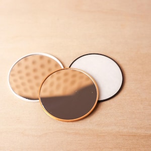 Small Round Miniature Mirror | Dollhouse Mirror | Miniature Mirror 1:12 scale