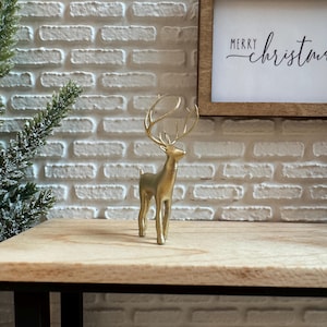 Miniature Deer Statue | 1:12 Scale