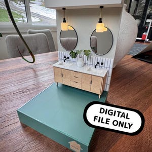 1/12 DIY Miniatur Zylinder Pendelleuchte - Digitale STL Datei