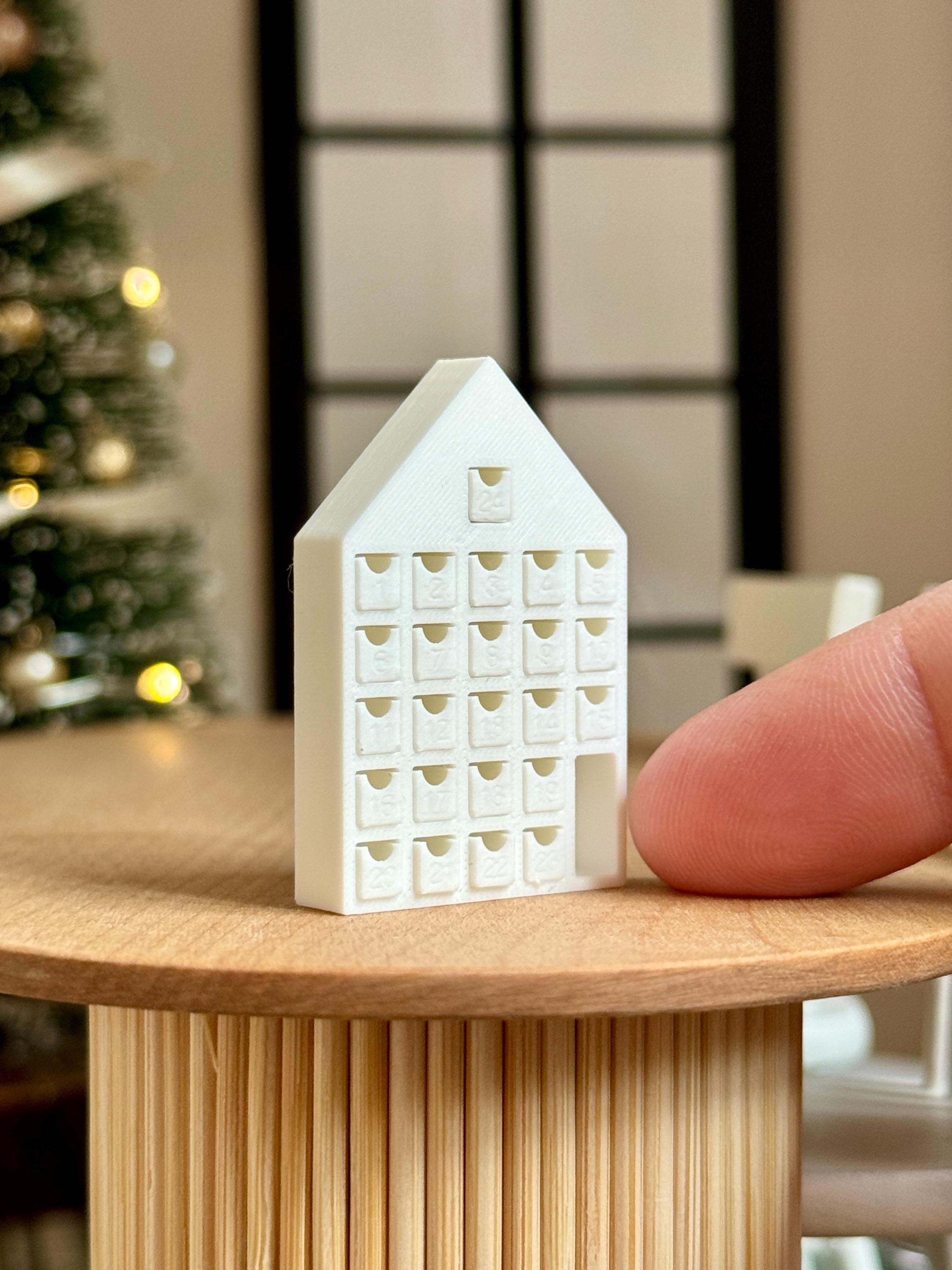 ミニチュアアドベント | ドールハウスクリスマスデコレーション | 1:12 