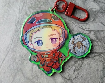 Grace Rocky Project Hail Mary Inspired Keychain, Amaze Fandom Keychain Charm