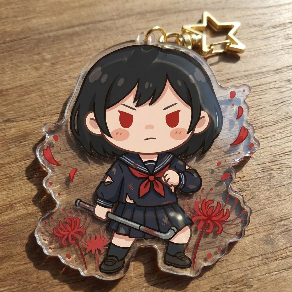 Silent Hill Hinako Fox Enamel Brooch Metal Pin, Silent Hill Game