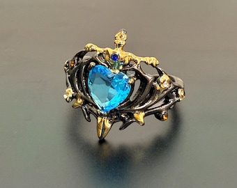Shadowmilk Cookie Inspired Ring, Video Game Cookie Run Kingdom Ring, Fandom Cosplay Ring