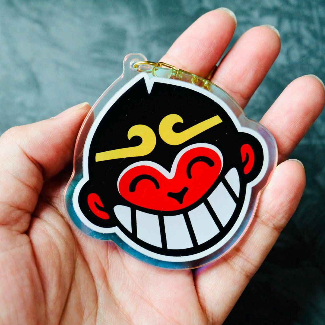 Monkie Kid Holographic Keychain, Macaque Monkey King Holographic ...