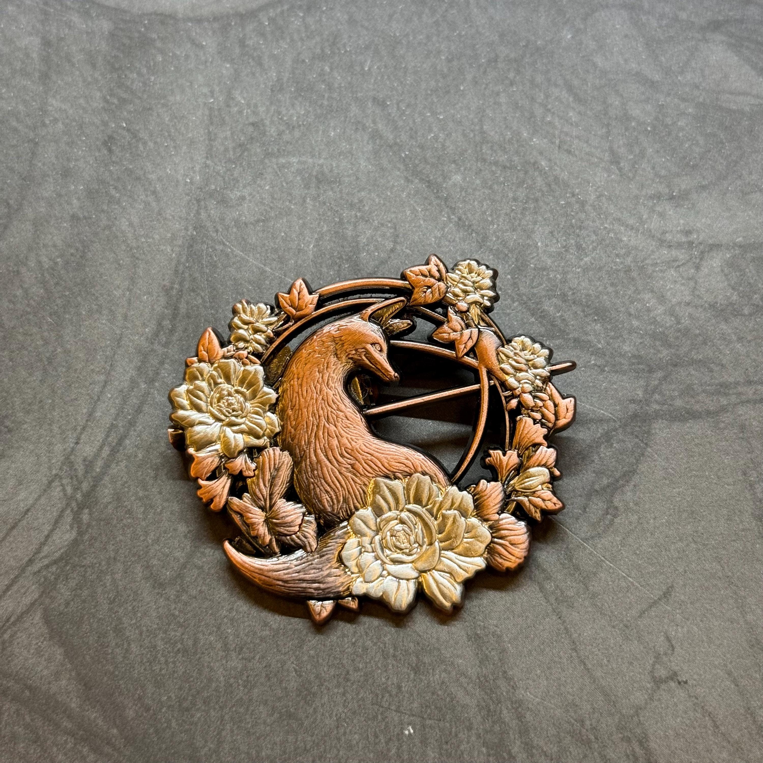 Silent Hill Hinako Fox Enamel Brooch Metal Pin, Silent Hill Game