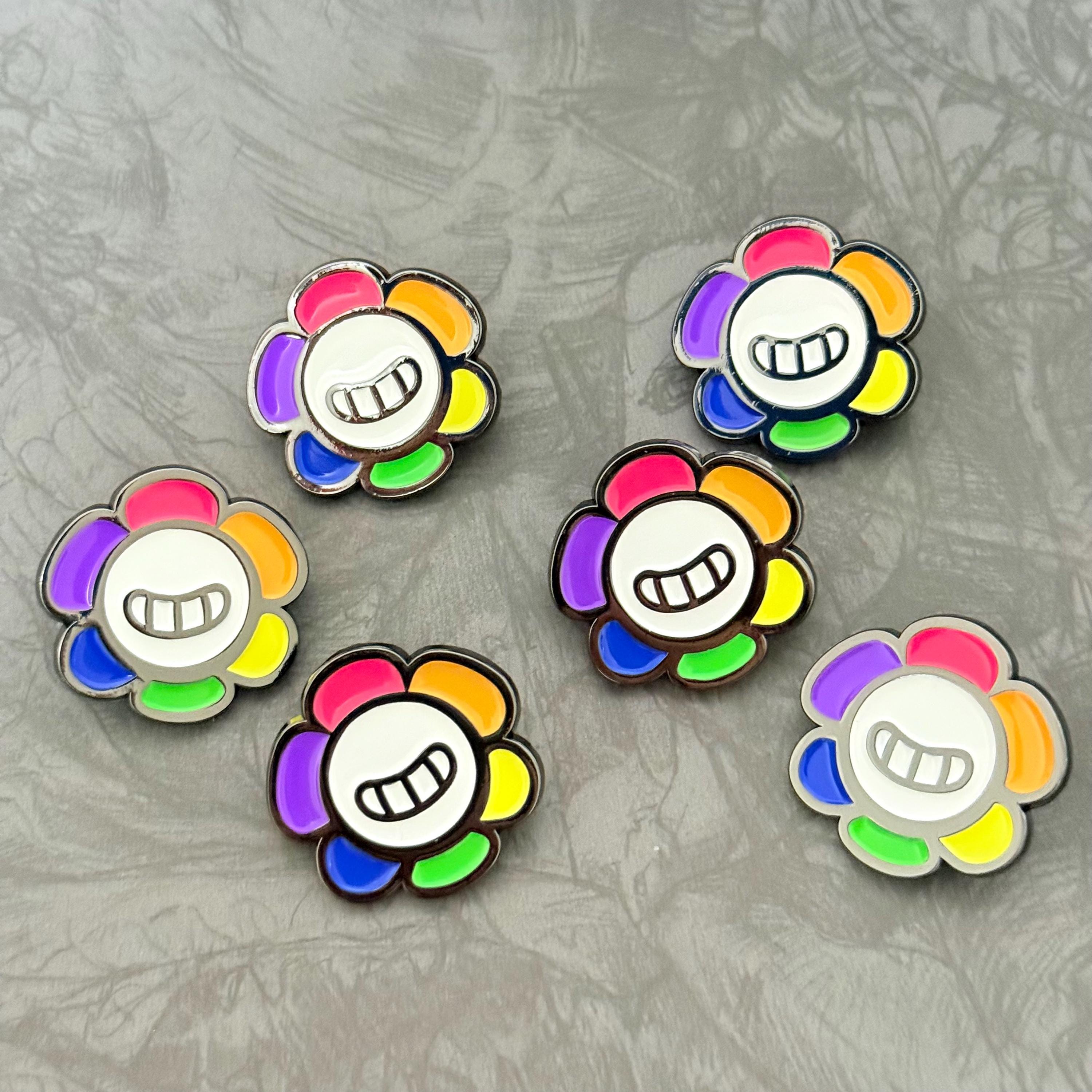 Smile Rainbow Pin, Birthday Party Cosplay Pin, Fandom Pin Badge - Etsy